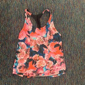 New Lululemon floral top racerback loose 10